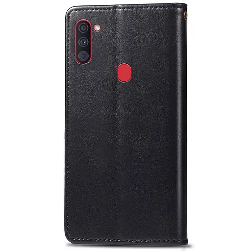 Кожаный чехол-книга GETMAN Gallant (PU) для Samsung Galaxy A11 Черный - фото 3