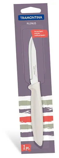 Ніж для овочів Tramontina PLENUS світло-сірий 7 см у блістері (23420/133) - фото 2