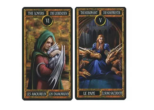 Карты Таро Fournier Дракон (Dragon Tarot by Anne Stokes) (ВР_КТД) - фото 3