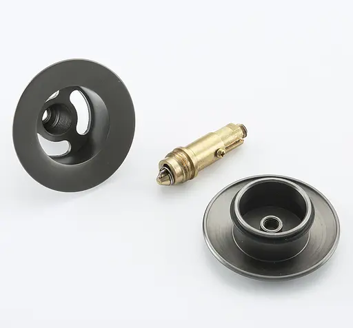 Донний клапан Frap автомат сірий Gungrey F62-9, Графітовий хром - фото 3