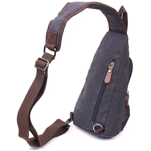 Сумка через плечо с usb кабелем текстильная мужская Vintage 15х31х6 см sum0021416 - фото 2