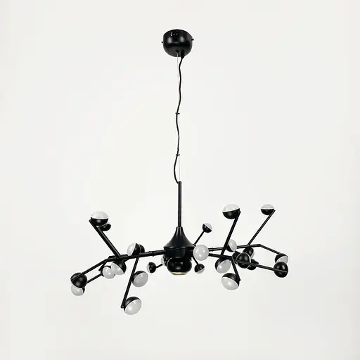 Люстра-молекула в черном цвете на 30 светодиодов Ст. SP 06/30 BK | Line F - фото 2