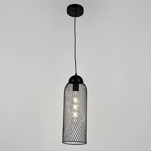 Підвісний чорний світильник Tori Ø 15х45 см | Line F | Арт. J069 BK+BK - фото 4