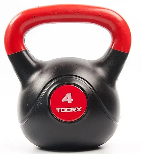 Гиря виниловая Toorx PVC 4 кг Black/Orange (KRP-4) - фото 1