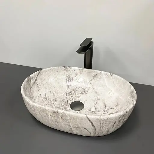 Умивальник VBI Modena S stone накладний VBI-012002, Сірий - фото 1