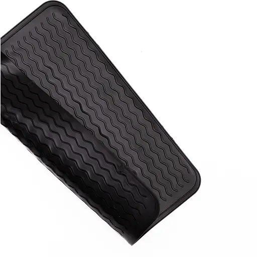 Килимок для сушки посуду Yiwu HP-42-9B силіконовий 40х30 см чорний - фото 3