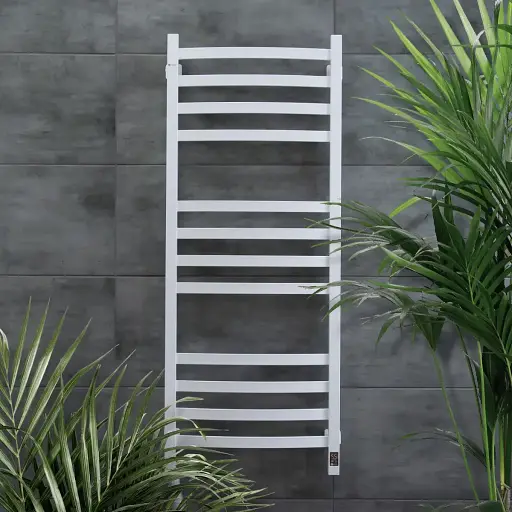 Електрична рушникосушка NAVIN Avalon 480х1200 Біла Sensor (Ліва, 102Вт) - фото 7