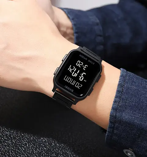 Чоловічий наручний годинник Skmei 1859 на браслеті (Чорний) - фото 6