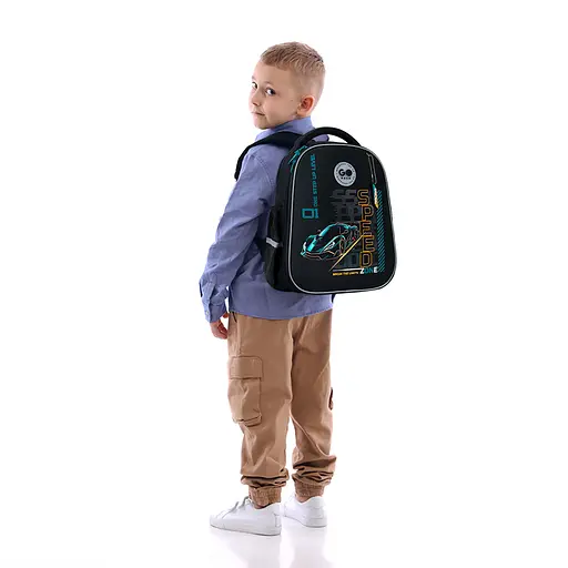 Рюкзак GoPack Education 165S Speed Zone Чорно-синій (GO26-165S-5) - фото 15