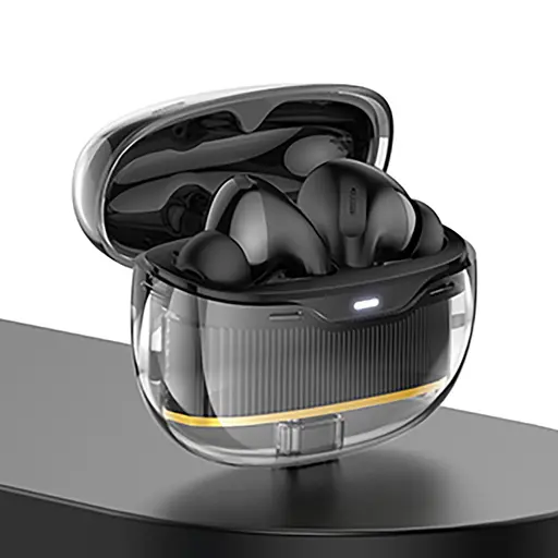 Навушники бездротові Hoco TWS EW54 вакуумні чорний - фото 4