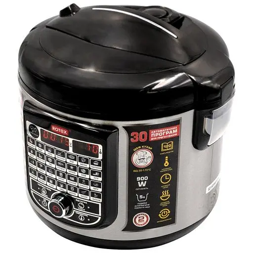 Мультиварка рисоварка Rotex RMC505-B Excellence з тефлоновою чашею - фото 7