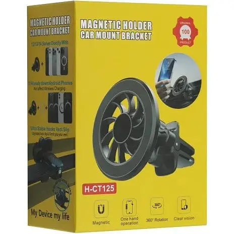 Автодержатель MagSafe CT-125 черный - фото 1