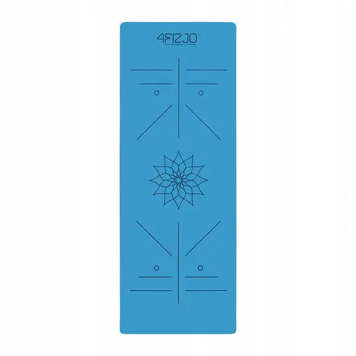 Коврик (мат) спортивный 4FIZJO PU 183 x 68 x 0.4 см для йоги и фитнеса 4FJ0588 Blue (P-5907739319555) - фото 16
