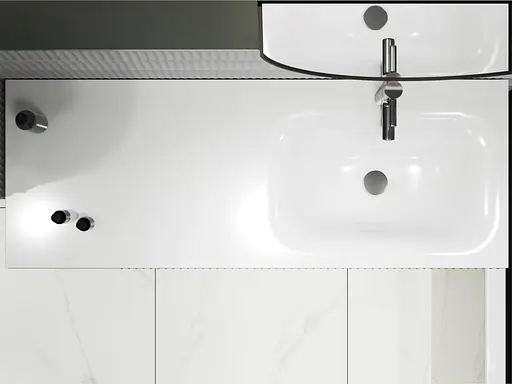 Умивальник Miraggio Jessel 1200 R 0001056, Білий - фото 5