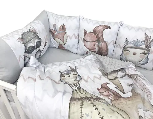 Дитячий набір Moontime у ліжечко "Звірята в лісі" - фото 3