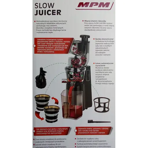 Соковижималка шнековая MPM Product MSO-16 - фото 5
