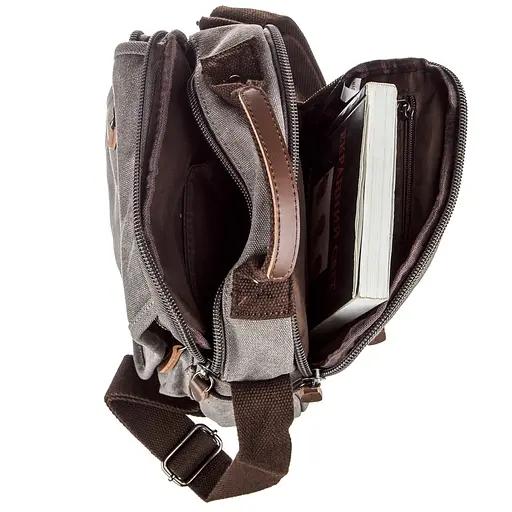 Чоловіча сумка Vintage 27х23,5х8 см 000158601 - фото 5