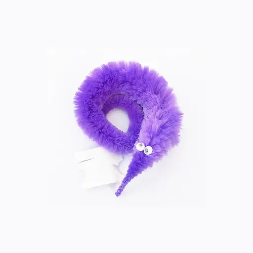 Игра червяк, 23 см, антистресс, пушистик, 6 цветов, 16.5x12x2 см - фото 3