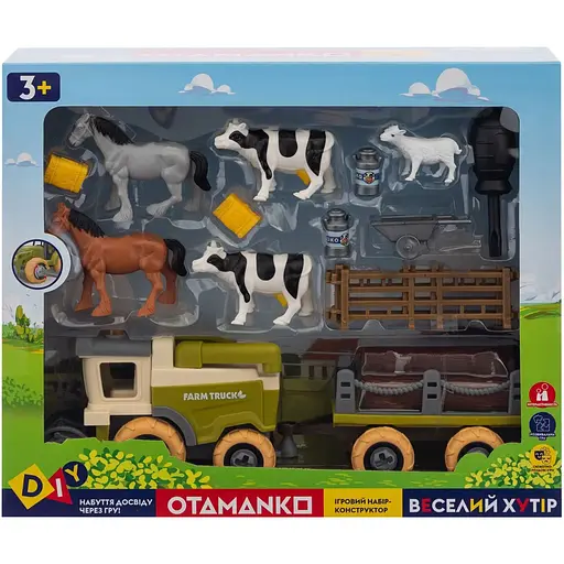 Игровой набор Otamanko Веселый хутор комбайн с прицепом - фото 2