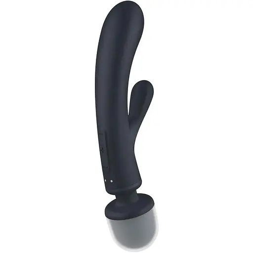 Вибратор Satisfyer Triple Lover для пар и соло три мотора силикон 10 программ серый - фото 5