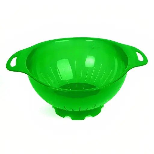 Дуршлаг пластиковый 3 литра диаметр 25 см, Мед Салатовый 85041 - фото 1