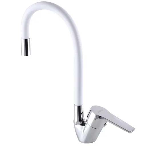 Змішувач для кухні Domino Blitz DBC-203SLR-White Білий - фото 4