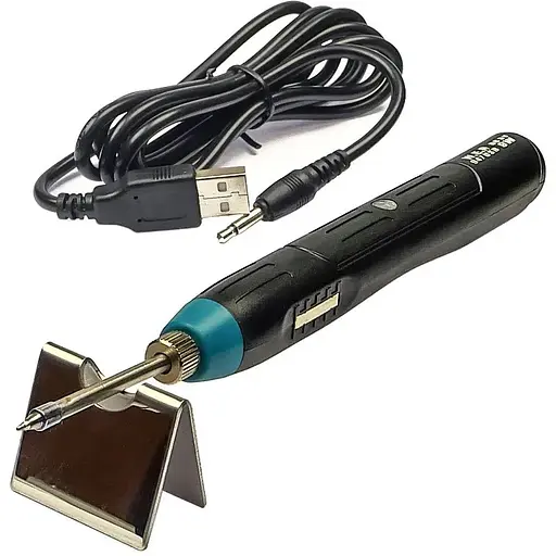 Паяльник WEP 947 USB портативный с подставкой (питание от USB 5V, 9W, t 500 гр C) - фото 2