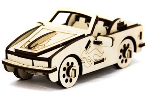 Дерев'яний конструктор Кабріолет 40 деталей - фото 2