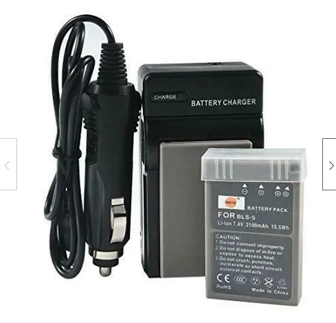 Заміна DSTE для 2X PS-BLS5 BLS-5 + адаптер для дорожнього та автомобільного зарядного пристрою DC84 - фото 3