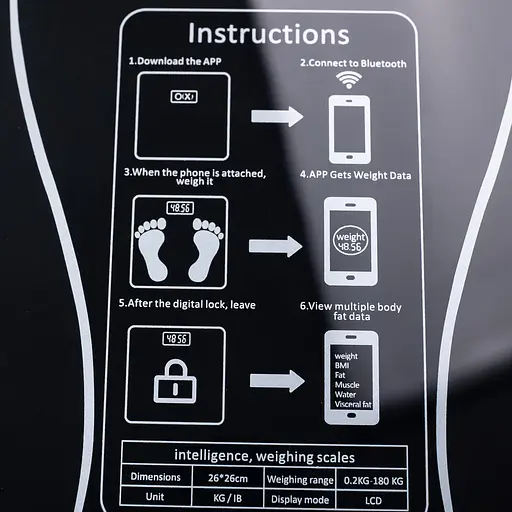 Весы смарт напольные Sokany SK-19019B электронные до 180 кг весы цифровые умные диагностические Черный - фото 5