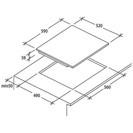 Варильна поверхня Candy CTP644MCBB - фото 7