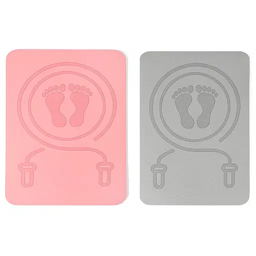 Йогамат для прыжков со скакалкой, антискользящий, TPE, 40x59 см, толщина 8 мм, 40x8.5x8.5 см - фото 2