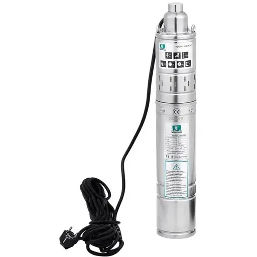 Насос глубинный вихревой PUMPMAN 4QGD1.2-50-0.37 кВт Нmax 80 м Qmax 1,5 куб.м 370 Вт (CV029777) - фото 1