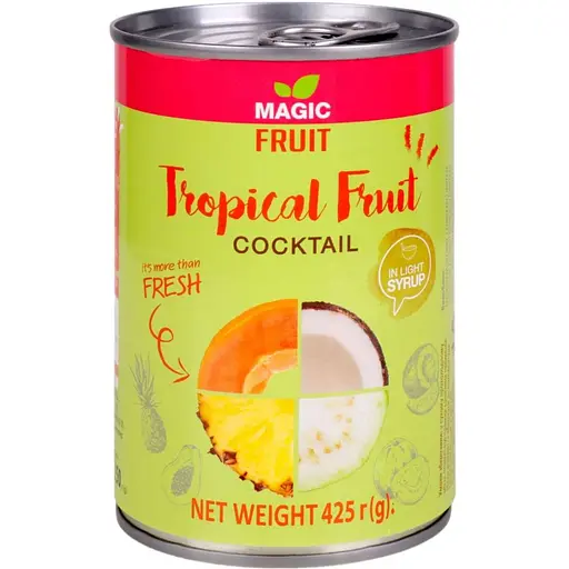 Тропические фрукты Magic Fruit в легком сиропе 425 г (704775)