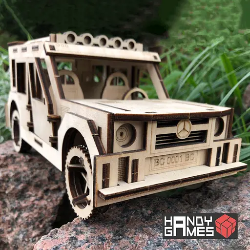 Дерев'яний конструктор Мерседес 105 деталей - фото 2