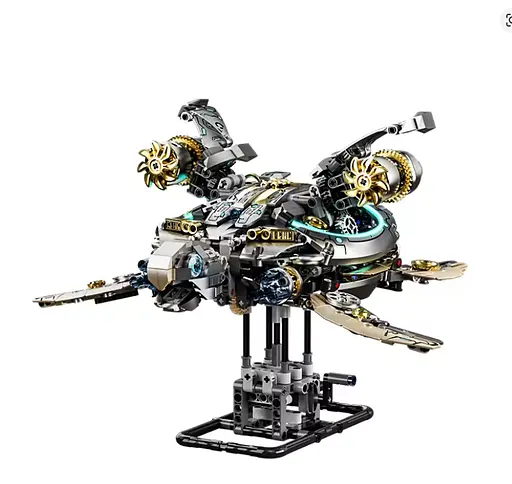 Конструктор черепаха MJI механічний двосторонній для дітей та дорослих 1277 деталей - фото 1