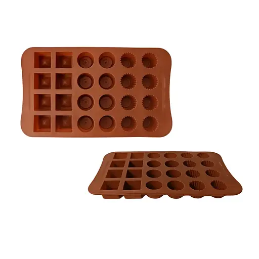 Силіконова форма для шоколаду Цукерки Gusto 23 х 14 х 1.8 см GT-S-217 (147008)