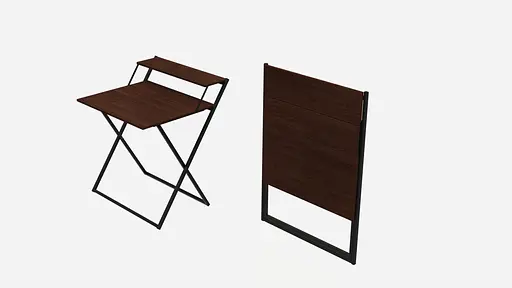 Стол трансформер Компакт 4 750x790x720 Черный металл ДСП Венге Магия 16 мм FRD-105406 - фото 2