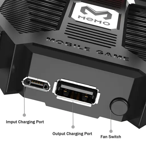 Джойстик для телефону з охолодженням Memo AK77 1200mAh ігровий контролер тригер Black (18535) - фото 4