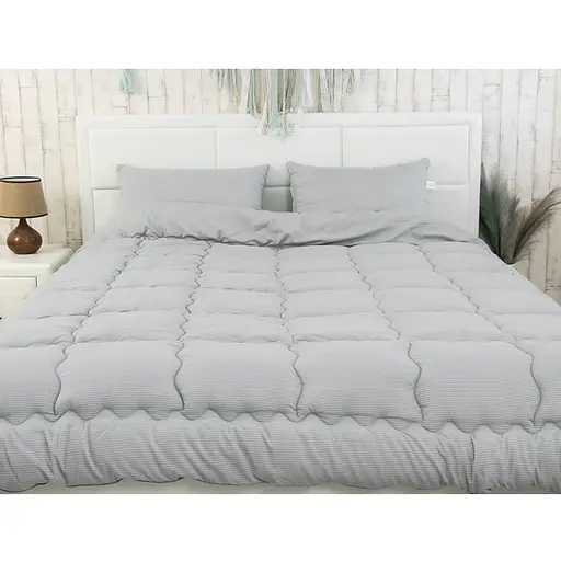 Ковдра силіконова Руно Soft Line 220х200 см сіра (322.52_Soft Line) - фото 4