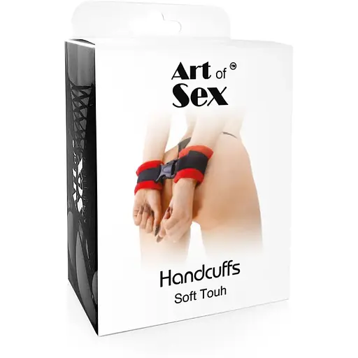Наручники Art of Sex - Handcuffs Soft Touch Красные - фото 4