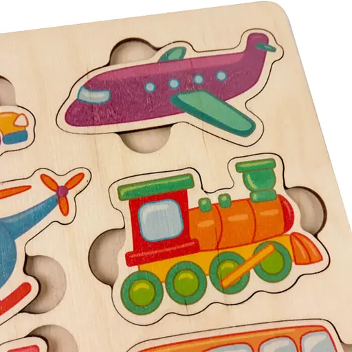 Пазл дерев'яний Zirka Транспорт кольоровий (458779) - фото 3