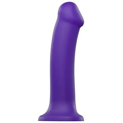 Фалоімітатор Strap-On-Me Dual Density Bendable XL 20 см фіолетовий