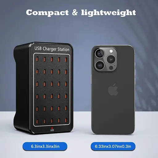 Зарядная станция ILEPO многопортовая на 30 Type-C портов 150 Вт / сетевое мультизарядное устройство (19019) - фото 2