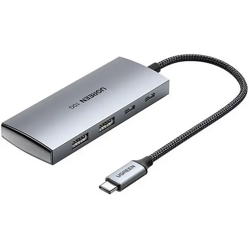 Хаб UGREEN CM480 USB-C to 2×USB 3.2+2×USB-C Adapter 10G (UGR-30758)