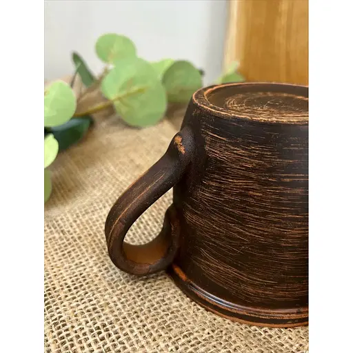 Чашка 0.4 л керамічна (глиняна) Гладка - фото 4