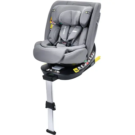 Дитяче автокрісло  El Camino ME 1189 i-HOLD+ i-SIZE R129, поворот 360, Isofix Shadow Gray