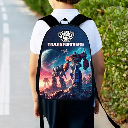 Рюкзак детский Трансформеры «Transformers» 34х27см, городской ранец для мальчика с принтом (00568)