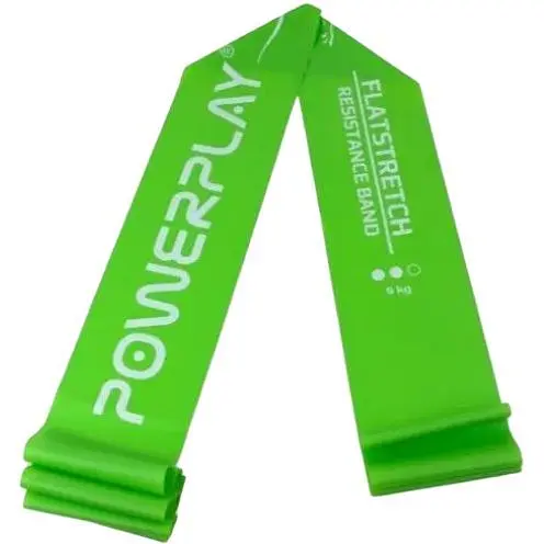 Стрічка-еспандер PowerPlay 4112 0.5 мм MediBand Medium для фітнесу та реабілітації Зелена (9 кг) (PP_4112_Green_Medium) - фото 1