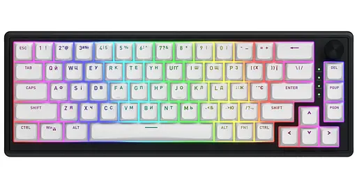 Клавіатура HATOR Skyfall 65 Wireless Black White (HTK3160UA) - фото 1